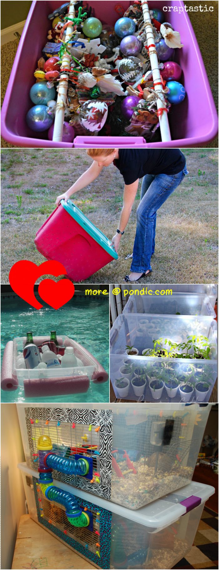 15 Creative Uses For Plastic Storage Containers Around Home & Garden