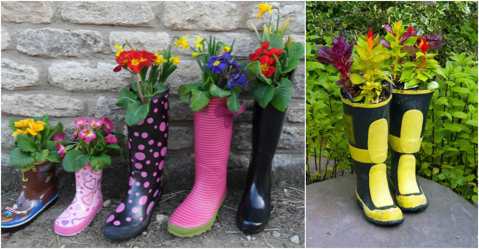 How To Make Super Cute Rain Boot Planters Pondic